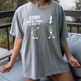Stop You'Re Under A Rest Music Teacher Women's Comfort Colors T-Shirt Gray