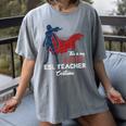 This Is My Super ESL Teacher Costume Lazy Halloween Women's Comfort Colors T-Shirt Gray This Is My Super ESL Teacher Costume Lazy Halloween Women's Comfort Colors T-Shirt Gray