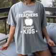Support Teachers Support Kids Teacher Red For Ed 2019 Women's Comfort Colors T-Shirt Gray Support Teachers Support Kids Teacher Red For Ed 2019 Women's Comfort Colors T-Shirt Gray