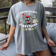 I Survived 100 Days Of School Teacher Kids Cat Lover Women's Comfort Colors T-Shirt Gray