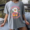 I Survived 67 Days Of School Groovy Retro Teachers Girls Women's Comfort Colors T-Shirt Gray