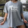 T Is For Teacher And Tacos For Teacher & Tacos Lovers Men Women Girls Kids Women's Comfort Colors T-Shirt Gray