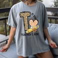 T Is For Teacher’s Aide Back To First Day Of School Leopard Men Women Girls Kids Women's Comfort Colors T-Shirt Gray T Is For Teacher’s Aide Back To First Day Of School Leopard Men Women Girls Kids Women's Comfort Colors T-Shirt Gray