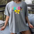 Teach Coquette Bow Teacher Back To School Happy First Day Women's Comfort Colors T-Shirt Gray Teach Coquette Bow Teacher Back To School Happy First Day Women's Comfort Colors T-Shirt Gray