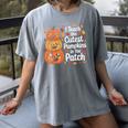 i Teach The Cutest Pumpkins In The Patch Teacher Halloween Women's Comfort Colors T-Shirt Gray i Teach The Cutest Pumpkins In The Patch Teacher Halloween Women's Comfort Colors T-Shirt Gray