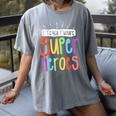 I Teach Future Superheroes Teacher Teaching Women's Comfort Colors T-Shirt Gray I Teach Future Superheroes Teacher Teaching Women's Comfort Colors T-Shirt Gray