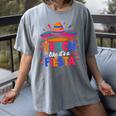 Teach Like It'S A Fiesta Teachers Sombrero Cinco De Mayo Women's Comfort Colors T-Shirt Gray Teach Like It'S A Fiesta Teachers Sombrero Cinco De Mayo Women's Comfort Colors T-Shirt Gray