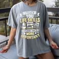 I Teach You Life Skills Home Economics Teacher Women's Comfort Colors T-Shirt Gray