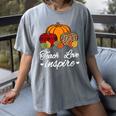 Teach Love Inspire Autumn Fall Plaid Leopard Pumpkin Teacher For Men Women Kids Women's Comfort Colors T-Shirt Gray Teach Love Inspire Autumn Fall Plaid Leopard Pumpkin Teacher For Men Women Kids Women's Comfort Colors T-Shirt Gray