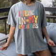 I Teach In My Pajamas Retro Groovy Teacher Humor Women's Comfort Colors T-Shirt Gray I Teach In My Pajamas Retro Groovy Teacher Humor Women's Comfort Colors T-Shirt Gray