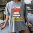 I Teach Reading Because Math Teachers Need Heroes Too Men Women Women's Comfort Colors T-Shirt Gray I Teach Reading Because Math Teachers Need Heroes Too Men Women Women's Comfort Colors T-Shirt Gray