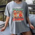 I Teach The Smartest Cookies In The Batch Teacher Christmas For Men Women Kids Women's Comfort Colors T-Shirt Gray