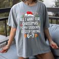 Teacher 67 Christmas Six Seven 6-7 For Men Women Humor Women's Comfort Colors T-Shirt Gray