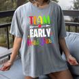Teacher Early Childhood Education Preschool Head Start Crew Women's Comfort Colors T-Shirt Gray Teacher Early Childhood Education Preschool Head Start Crew Women's Comfort Colors T-Shirt Gray