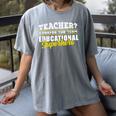 Teacher Educational Superhero School Teachers Women's Comfort Colors T-Shirt Gray Teacher Educational Superhero School Teachers Women's Comfort Colors T-Shirt Gray