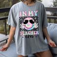 In My Teacher Era Groovy Tie Dye Back To School Cute Teacher Women's Comfort Colors T-Shirt Gray In My Teacher Era Groovy Tie Dye Back To School Cute Teacher Women's Comfort Colors T-Shirt Gray