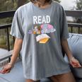 Teacher Library Read Book Club Piggie Elephant Pigeons Men Women Kids Women's Comfort Colors T-Shirt Gray Teacher Library Read Book Club Piggie Elephant Pigeons Men Women Kids Women's Comfort Colors T-Shirt Gray