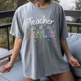 Teacher Of Littles Daycare Pre-k Kindergarten Teacher Women's Comfort Colors T-Shirt Gray Teacher Of Littles Daycare Pre-k Kindergarten Teacher Women's Comfort Colors T-Shirt Gray
