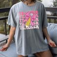 Teacher Pencil Back To School Groovy Pink Teacher First Day Women's Comfort Colors T-Shirt Gray Teacher Pencil Back To School Groovy Pink Teacher First Day Women's Comfort Colors T-Shirt Gray