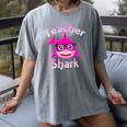 Teacher Shark Female Teacher Women's Comfort Colors T-Shirt Gray Teacher Shark Female Teacher Women's Comfort Colors T-Shirt Gray