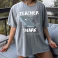 Teacher Shark Shirt Christmas Idea For Him Her Women's Comfort Colors T-Shirt Gray Teacher Shark Shirt Christmas Idea For Him Her Women's Comfort Colors T-Shirt Gray