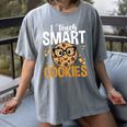 Teacher I Teach Smart Cookies Nerd Women's Comfort Colors T-Shirt Gray Teacher I Teach Smart Cookies Nerd Women's Comfort Colors T-Shirt Gray