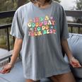 Teacher Testing Shirt It's A Good Day To Do Best Groovy Women's Comfort Colors T-Shirt Gray Teacher Testing Shirt It's A Good Day To Do Best Groovy Women's Comfort Colors T-Shirt Gray