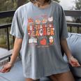 Teacher Thanksgiving Shirt Women One Thankful Teacher Fall Women's Comfort Colors T-Shirt Gray