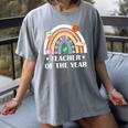 Teacher Of The Year Best Teacher Ever Men Women Women's Comfort Colors T-Shirt Gray Teacher Of The Year Best Teacher Ever Men Women Women's Comfort Colors T-Shirt Gray