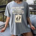 Teachers 67 Meme Women's Comfort Colors T-Shirt Gray Teachers 67 Meme Women's Comfort Colors T-Shirt Gray