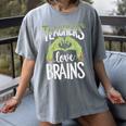 Teachers Love Zombie Teacher Halloween Fun Women's Comfort Colors T-Shirt Gray