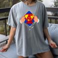Teachers Are Superheroes 4th Grade Super Teacher Staff Men Women Women's Comfort Colors T-Shirt Gray