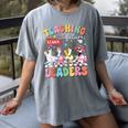 Teaching Future Leaders Groovy Teacher Back To School Women's Comfort Colors T-Shirt Gray Teaching Future Leaders Groovy Teacher Back To School Women's Comfort Colors T-Shirt Gray