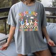 Teaching Future Leaders Teacher Back To School Cute Goose Women's Comfort Colors T-Shirt Gray