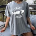 Team Fourth Grade Teacher Student Back To School 4th Grade Women's Comfort Colors T-Shirt Gray Team Fourth Grade Teacher Student Back To School 4th Grade Women's Comfort Colors T-Shirt Gray