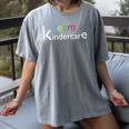 Team Kindercare Teacher Back To School Shirt T-Shirt Women's Comfort Colors T-Shirt Gray Team Kindercare Teacher Back To School Shirt T-Shirt Women's Comfort Colors T-Shirt Gray