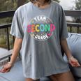 Team Second Grade Teacher Back To School 2nd Grade Squad Women's Comfort Colors T-Shirt Gray Team Second Grade Teacher Back To School 2nd Grade Squad Women's Comfort Colors T-Shirt Gray
