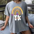 Team TK Transitional Kindergaten TK Crew Squad Teacher Kids Women's Comfort Colors T-Shirt Gray