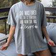 Tenured Professor Women Teacher Tired Tenacious And Tenure Women's Comfort Colors T-Shirt Gray