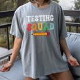 Testing Squad Costume Test Day Teacher Student School Women's Comfort Colors T-Shirt Gray Testing Squad Costume Test Day Teacher Student School Women's Comfort Colors T-Shirt Gray