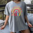 TGIF Teacher Appreciation Alphabet Thank God It's Friday For Men Women Girls Kids Women's Comfort Colors T-Shirt Gray