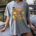 Thankful For My 4th Grade Turkey Thanksgiving Turkey Teacher Women's Comfort Colors T-Shirt Gray Thankful For My 4th Grade Turkey Thanksgiving Turkey Teacher Women's Comfort Colors T-Shirt Gray