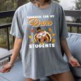 Thankful For My Dance Students Thanksgiving Turkey Teacher For Men Women Girls Kids Women's Comfort Colors T-Shirt Gray