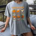 Thankful Syllables Thanksgiving Phonics Reading Teacher Fall Women's Comfort Colors T-Shirt Gray Thankful Syllables Thanksgiving Phonics Reading Teacher Fall Women's Comfort Colors T-Shirt Gray