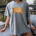 Thanksgiving Turkey Teach Thankful Teacher Girly Bow Women Women's Comfort Colors T-Shirt Gray Thanksgiving Turkey Teach Thankful Teacher Girly Bow Women Women's Comfort Colors T-Shirt Gray