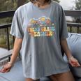 Third 3rd Grade Teacher Appreciation Teaching Wildflowers Women's Comfort Colors T-Shirt Gray