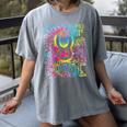 Tie Dye 8th Grade Typography Team Eighth Grade Teacher Women's Comfort Colors T-Shirt Gray