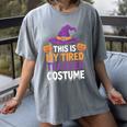This Is My Tired Teacher Costume Halloween Women's Comfort Colors T-Shirt Gray This Is My Tired Teacher Costume Halloween Women's Comfort Colors T-Shirt Gray