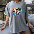 TK Teacher Transitional Kindergarten Heart Back To School Women's Comfort Colors T-Shirt Gray