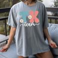 TK Team Back To School Teachers Students Team TK Women's Comfort Colors T-Shirt Gray TK Team Back To School Teachers Students Team TK Women's Comfort Colors T-Shirt Gray